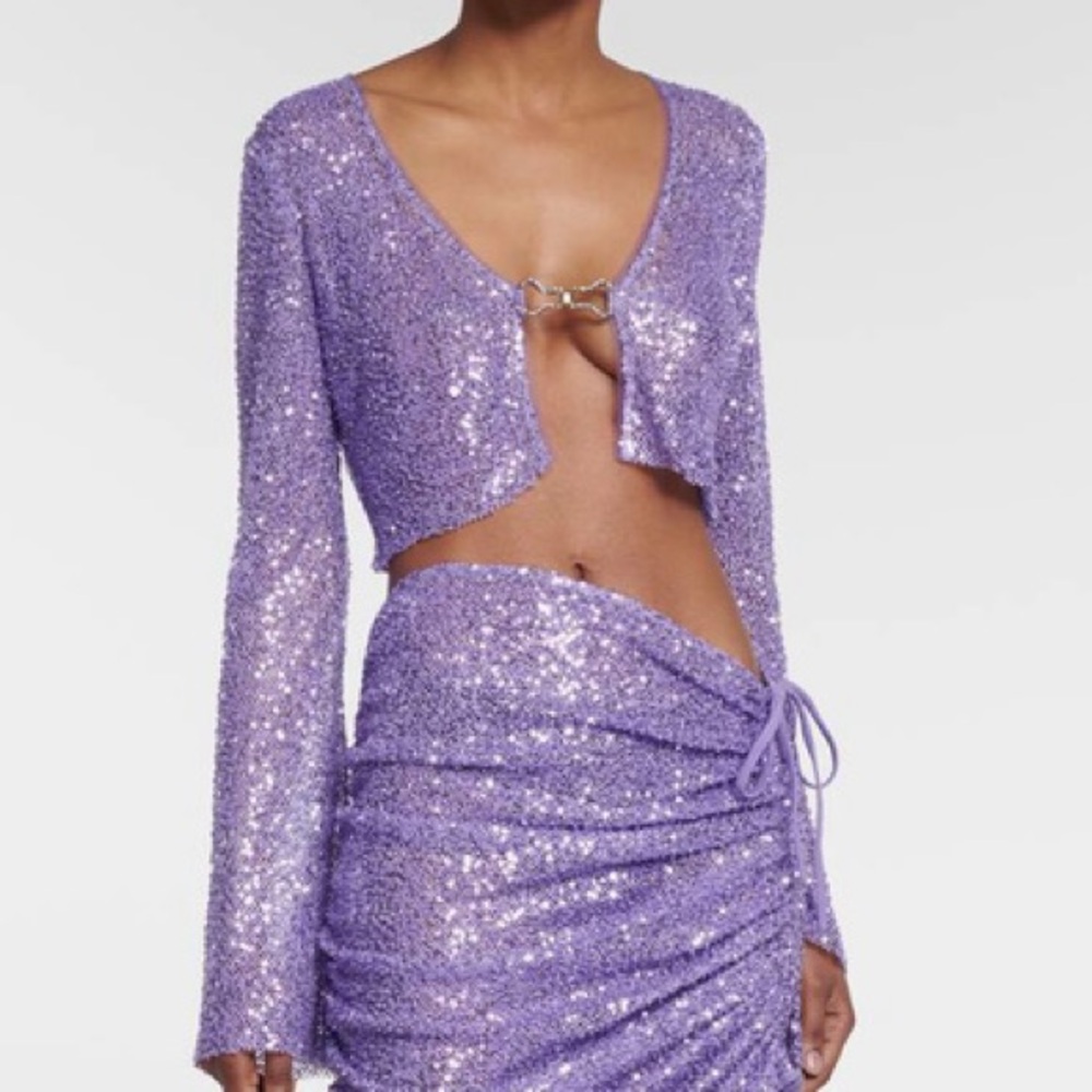 NWT SELF PORTRAIT sequin cardi